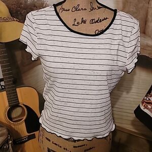 BCBGeneration Striped Top Size M